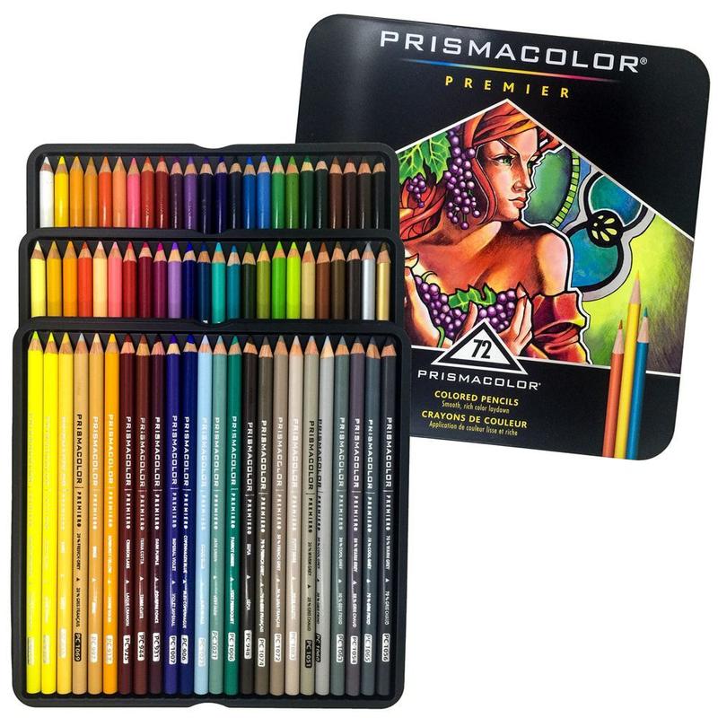 Lápis de Cor Profissional Prismacolor Premier 72 cores - Kit para